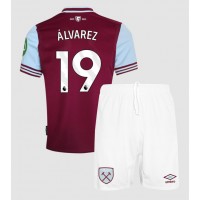 Maglia Calcio West Ham United Edson Alvarez #19 Prima Divisa Bambino 2024-25 Manica Corta (+ pantaloncini)